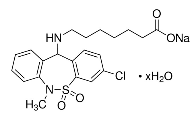 Tianeptine sodium salt hydrate