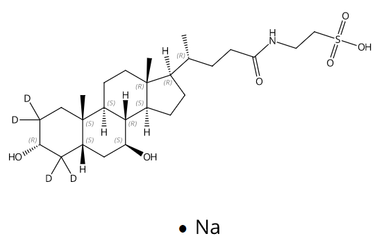 Tauroursodeoxycholic acid-2,2,4,4-d4 sodium salt