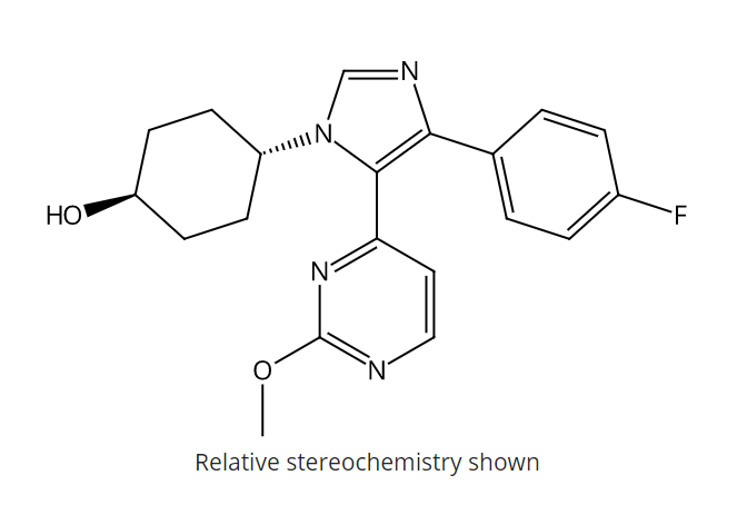 trans-4-[4-(4-Fluorophenyl)-5-(2-methoxy-4-pyrimidinyl)-1H-imidazol-1-yl]cyclohexanol