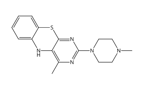 4-Methyl-2-(4-methylpiperazinyl)pyrimido[4,5-b]benzothiazine