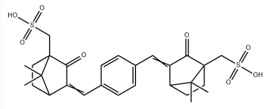 Terephthalylidene dicamphor sulfonic acid