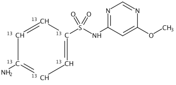 Sulfamonomethoxine-13C6